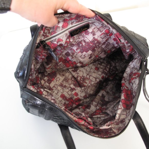 ELLIOT LUCA Woven Metallic Leather Shoulder Bag - Picture 12 of 16